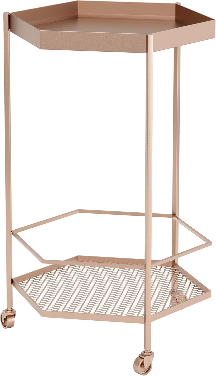 Gold Hex Bar Cart F326766