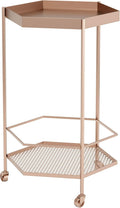Gold Hex Bar Cart F326766