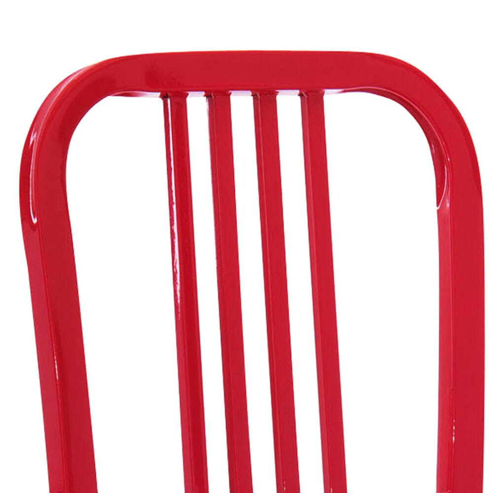 Red Metal Dining Chair Set of 2 S805111