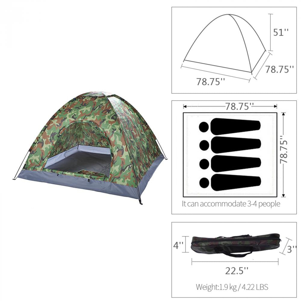 Camouflage 4 Season Folding Tent E776534
