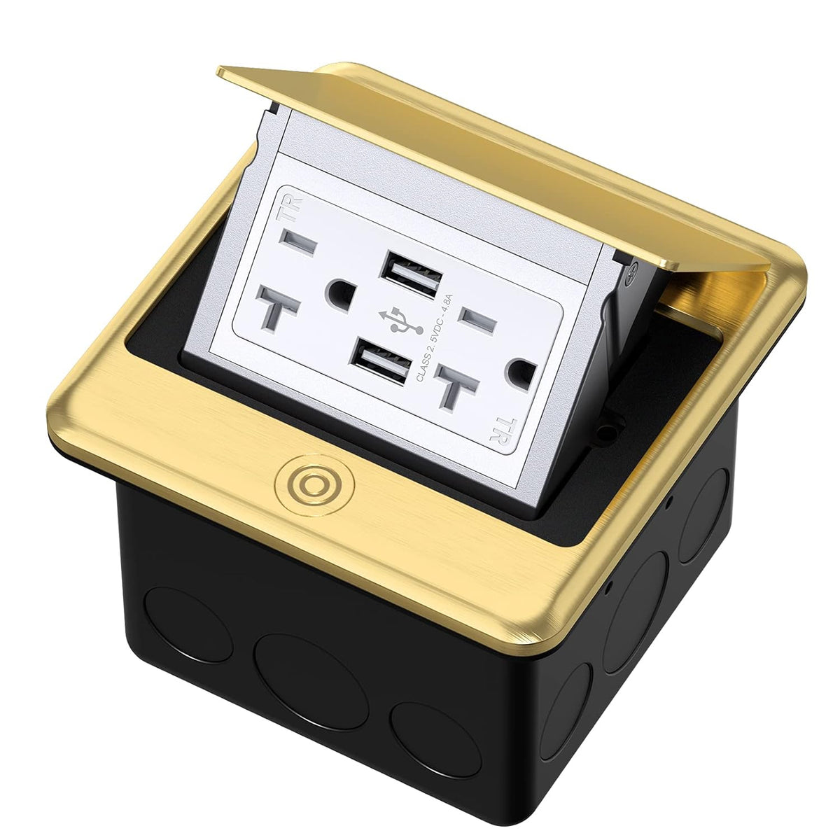 Stainless Steel Pop Up Electrical Outlet Receptacle, Pack of 2 V270624