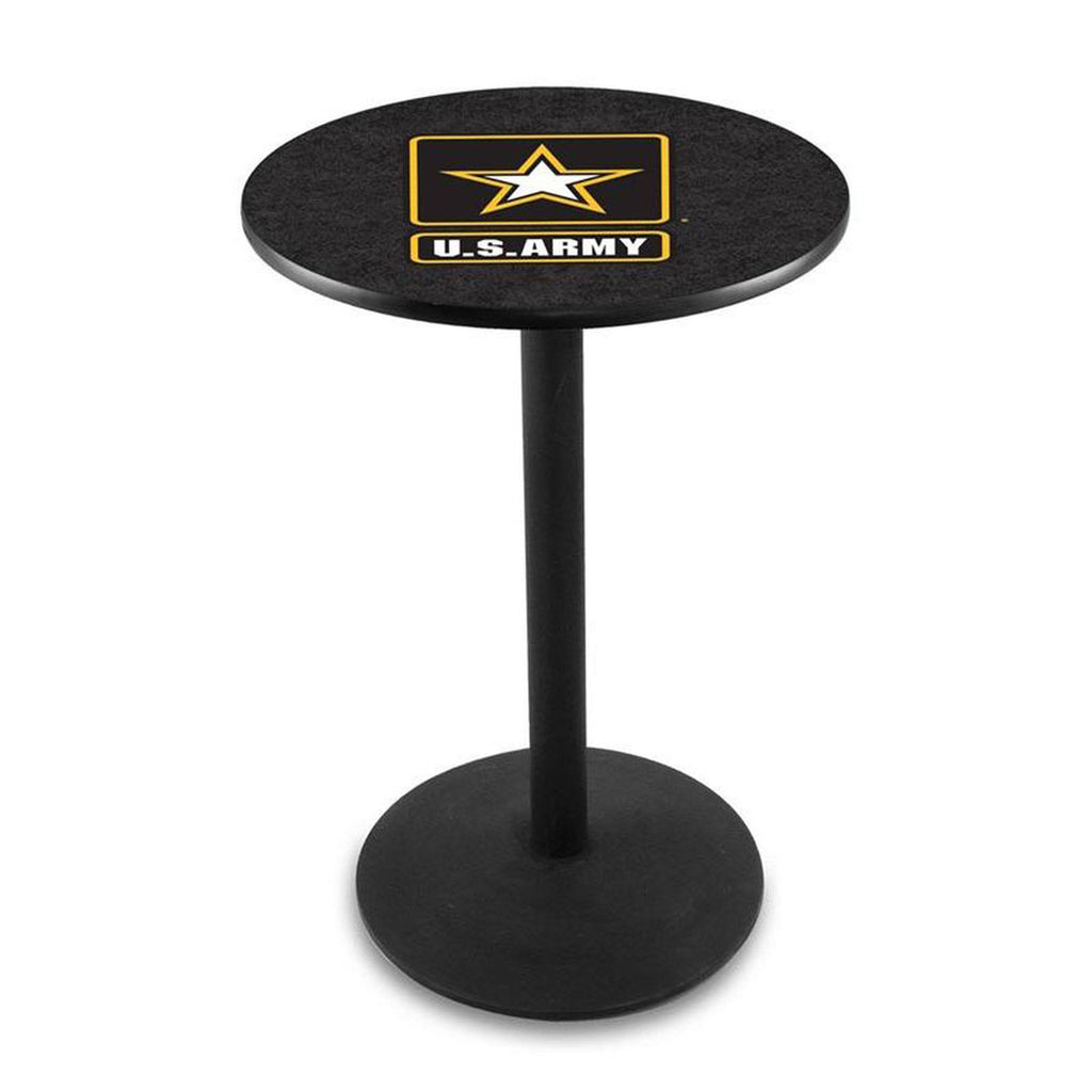 Black Wrinkle 42 inch Pub Table O466