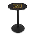 Black Wrinkle 42 inch Pub Table O466