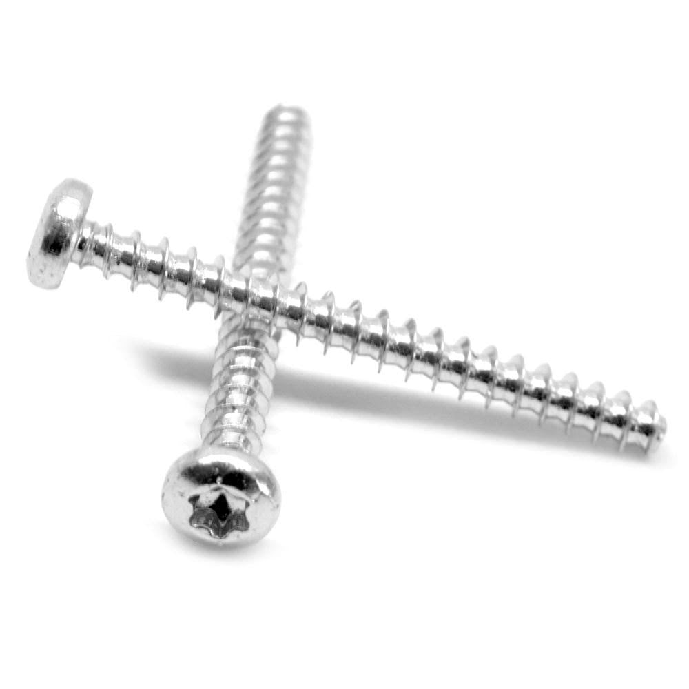 M3.5 x 1.65 x 10 Thread Rolling Screw 6 Lobe Pan Head Low Carbon Steel Zinc Plated Pk 10000 B6679