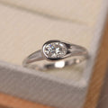 Oval Cut Solitaire Engagement Ring K767313