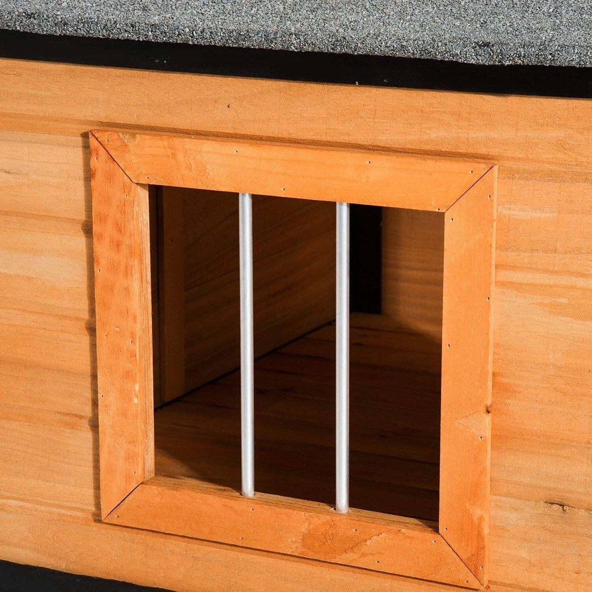 Covered Elevated Dog House with Porch X566924