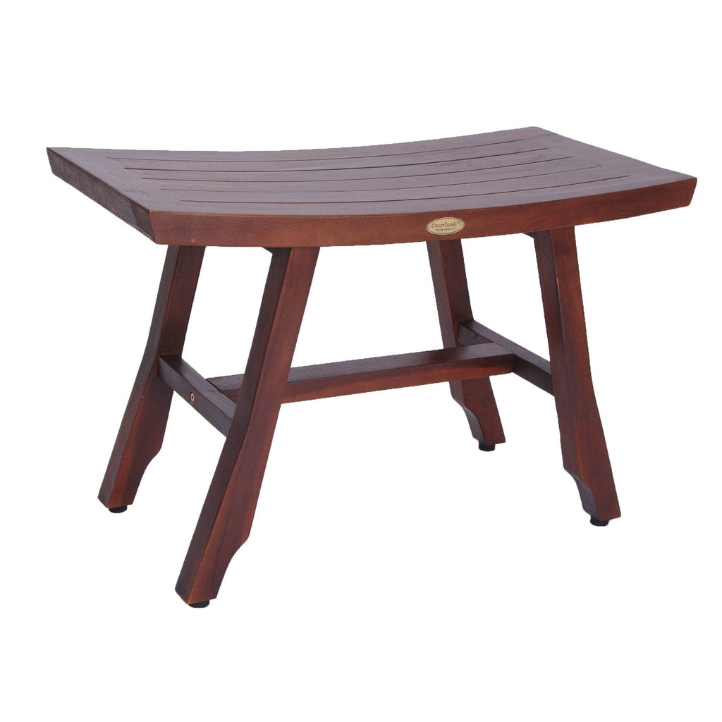 Solid Teak Bathroom Bench in Woodland Brown Finish N18582