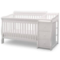 Convertible Crib N Changer Bianca White W6652