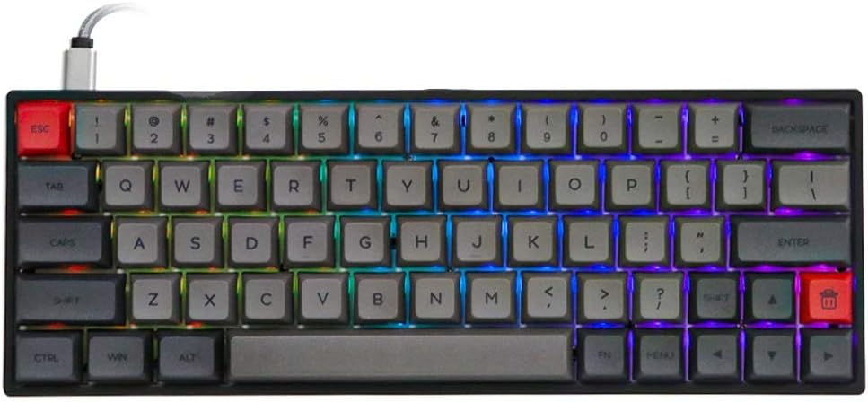 Gateron Optical Black Grey White Hot Swappable Mechanical Keyboard P47729
