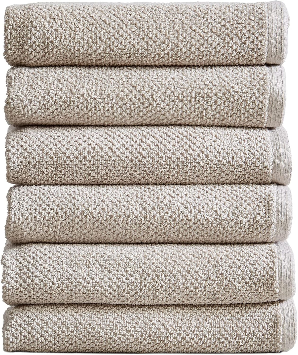 Light Grey Set of 4 Cotton Quick-Dry Bath Towels U24873