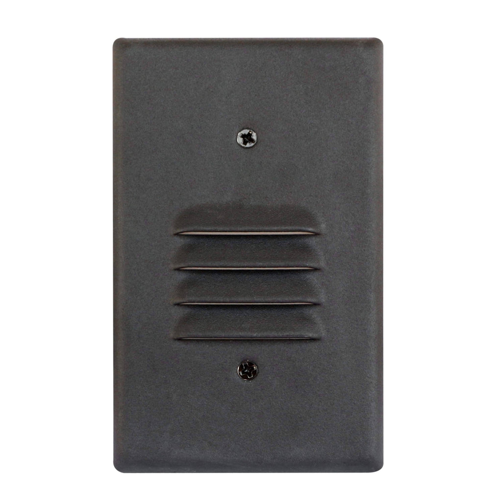 5 Pack Black Angled Louver Step Light with Vertical/Horizontal Plate - 2700K X702963