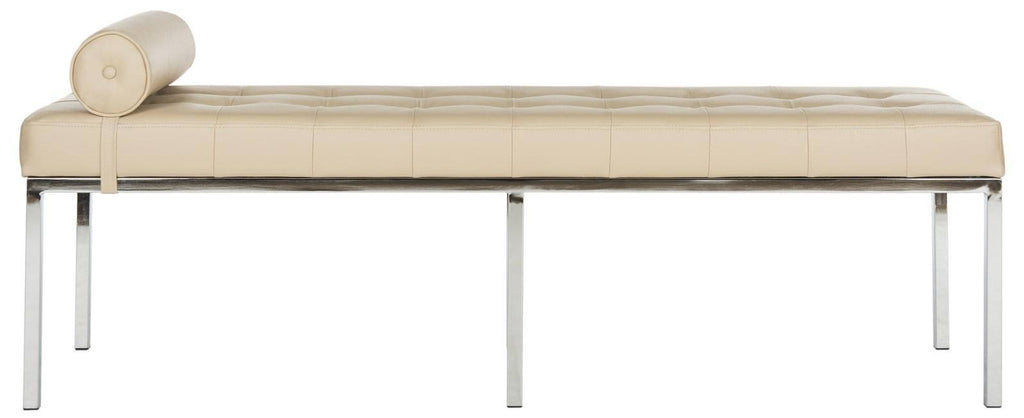 Beige Tufted Bench J577793