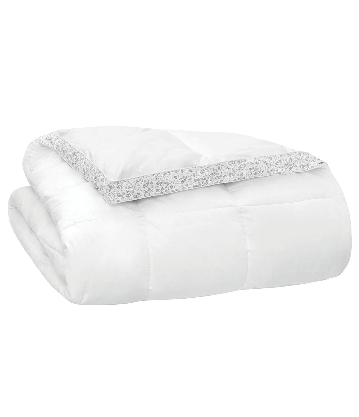 Twin Cotton Sateen Comforter with Floral Gusset B90394