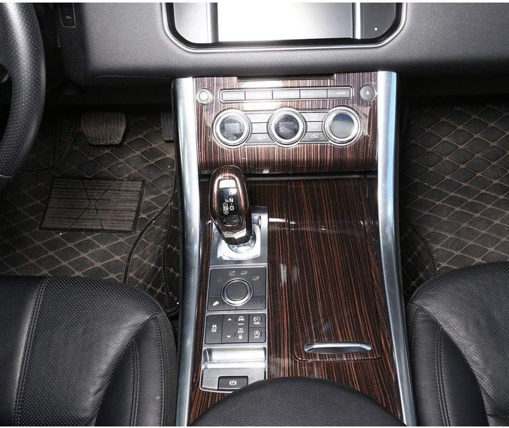 Red Ash Wood Grain ABS Plastic Center Console Cover Trim F64308