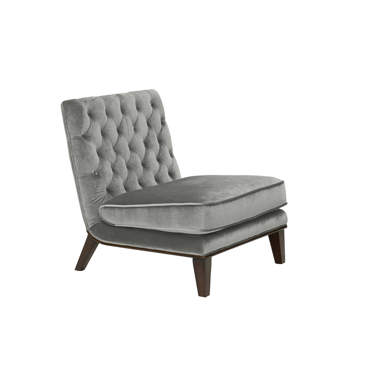Tufted Velvet Slipper Accent Chair P90956