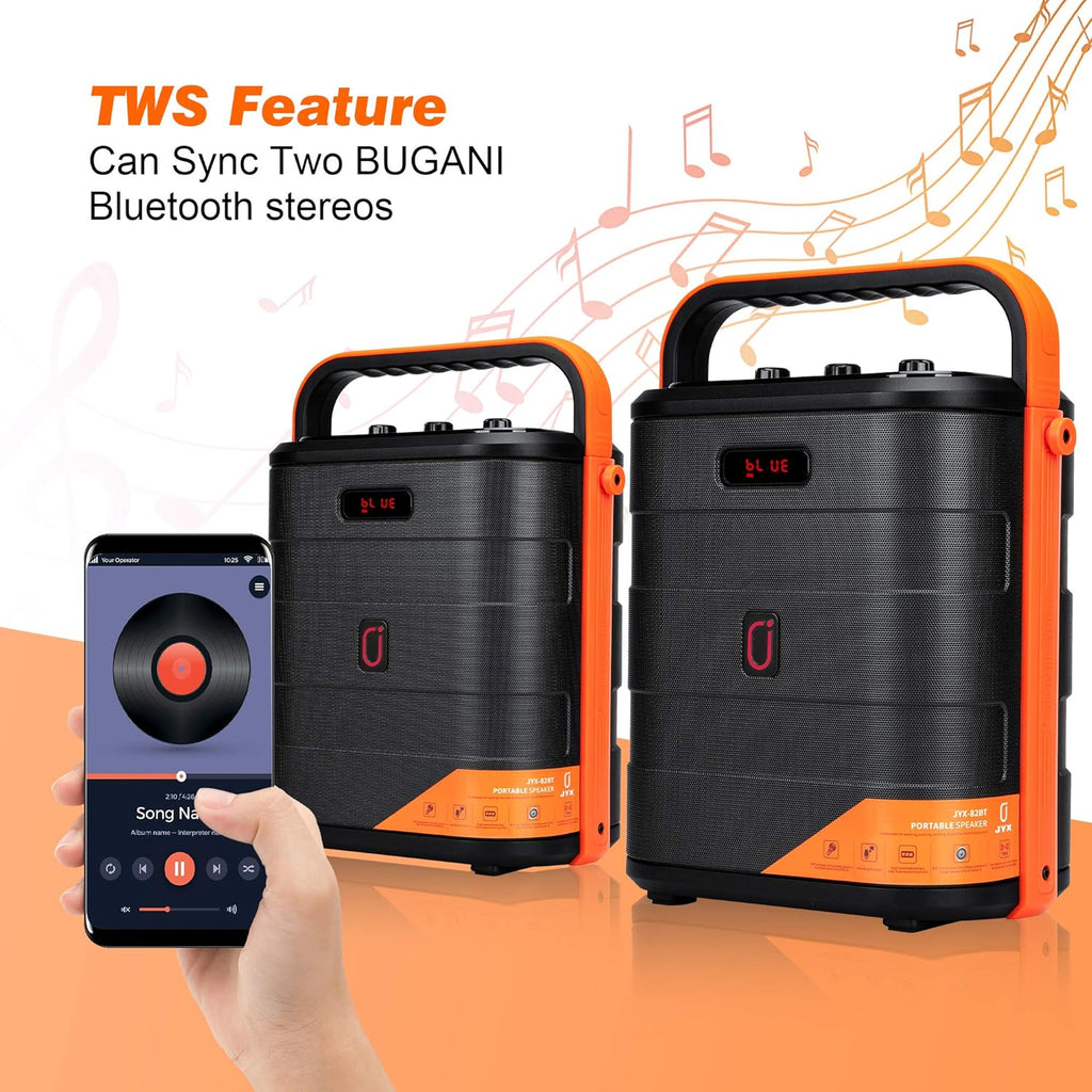 Rechargeable Bluetooth Karaoke Speaker with Microphone W9117