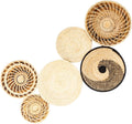 Set of 6 Handmade Woven Wall Baskets G28481
