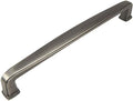 Antique Silver Modern Cabinet Hardware Handle Pull 7-1/2 Inch Hole Centers W7603