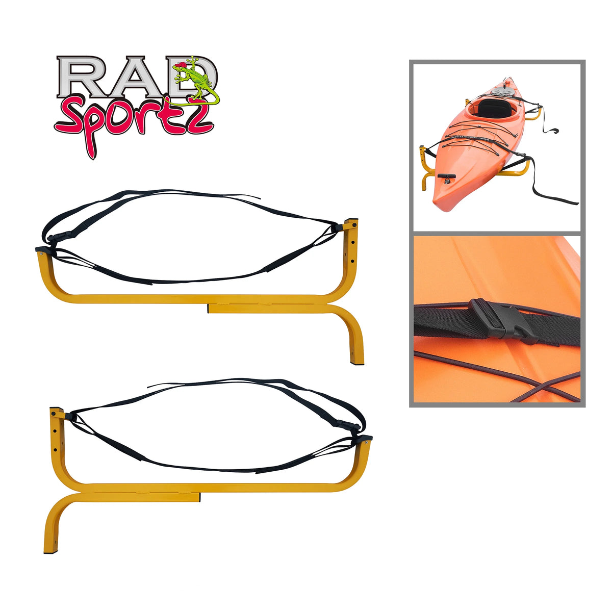 Wall Mount Hanging Kayak Storage System with 110lb Capacity M497066
