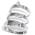 14K Gold Engagement Wedding Ring Bridal Set Trio B571083