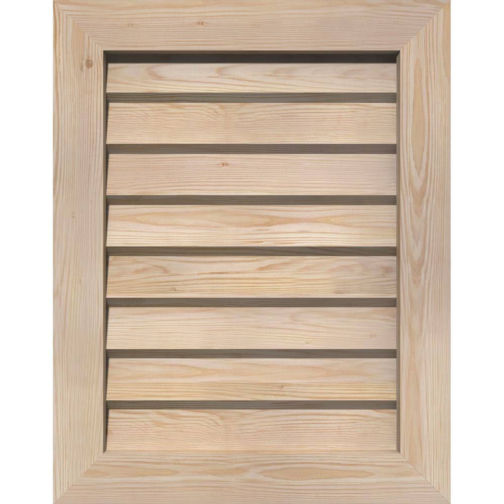 Unfinished Non-Functional Vertical Gable Vent F25946