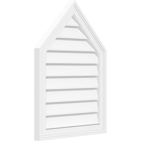 Peaked Top Surface Mount PVC Gable Vent M645114