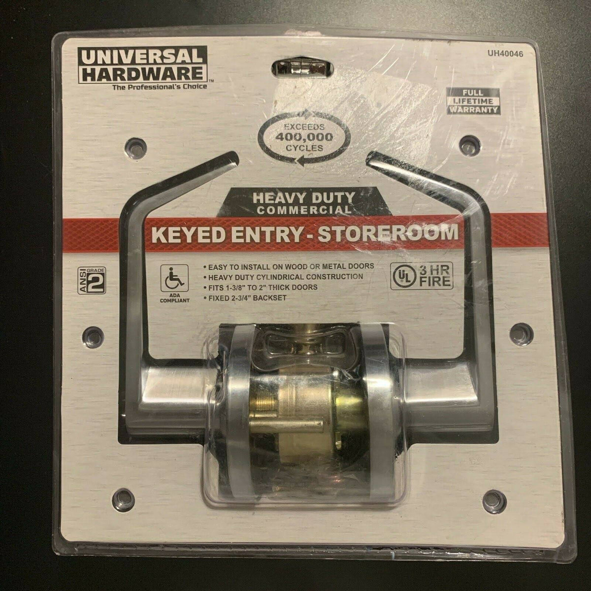 Satin Chrome Heavy Duty Storeroom Door Lever Y2793