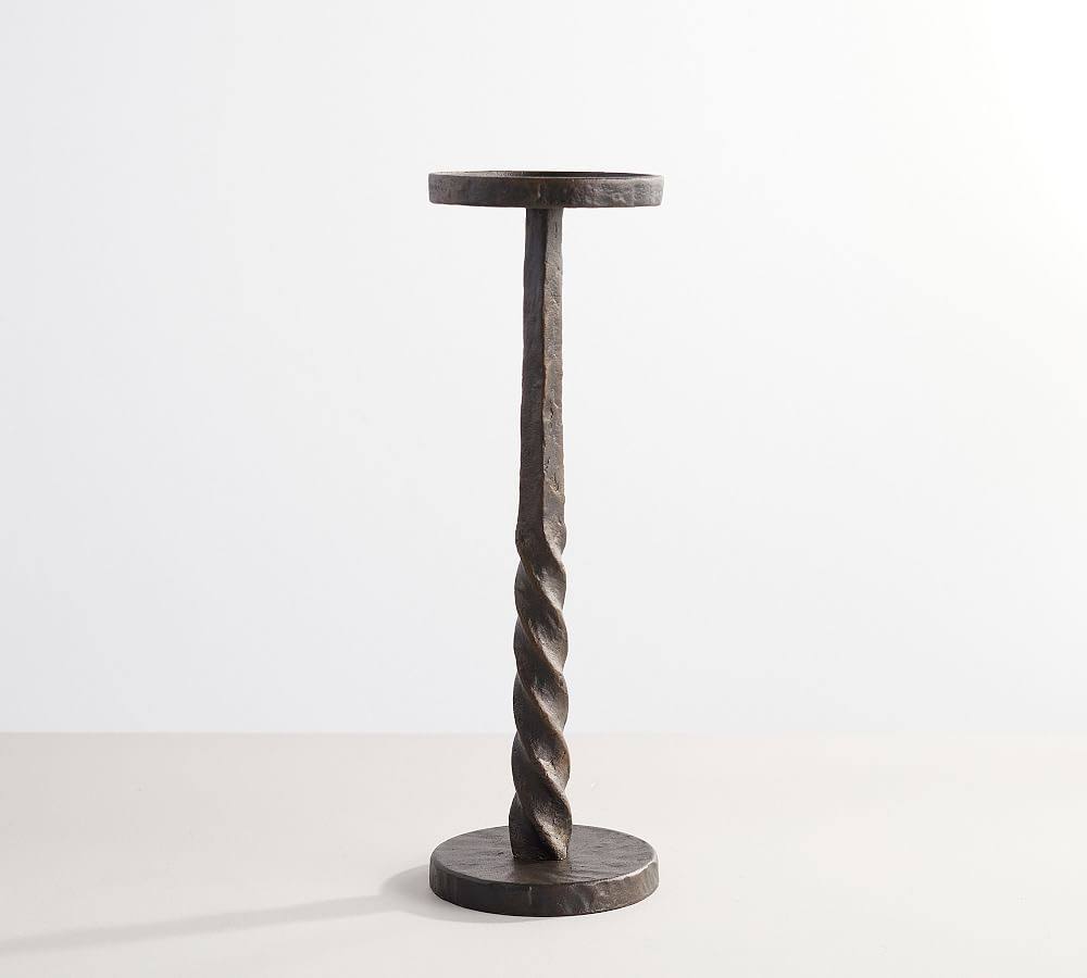 Bronze Large Pillar Candlesticks I44326