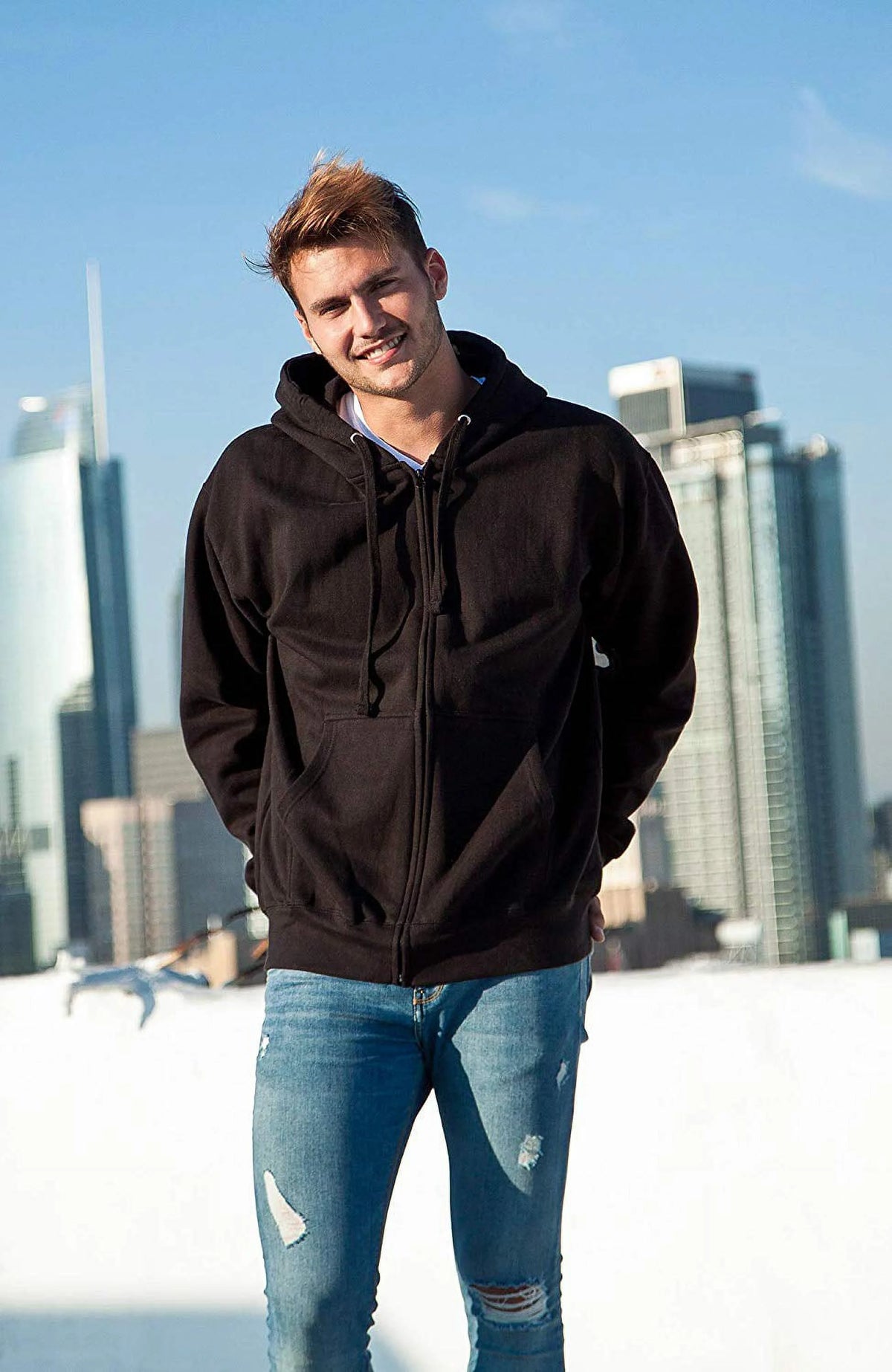 Heavyweight Full Zip Hoodie Fleece Jacket A941291