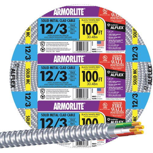 12/3 MC Aluminum Cable W4087