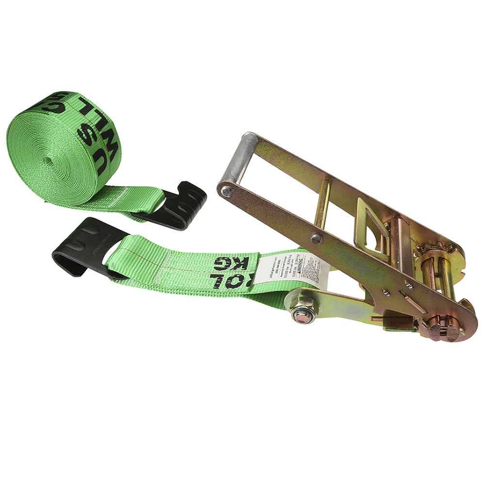 Green Ratchet Strap with Flat Hooks G802650
