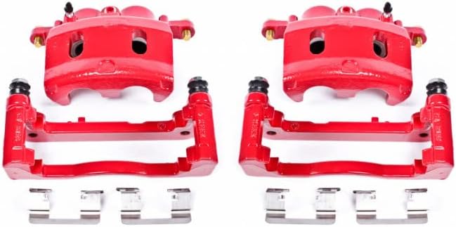 Red Brake Calipers for Chevy Silverado 1500 Front Pair M680694