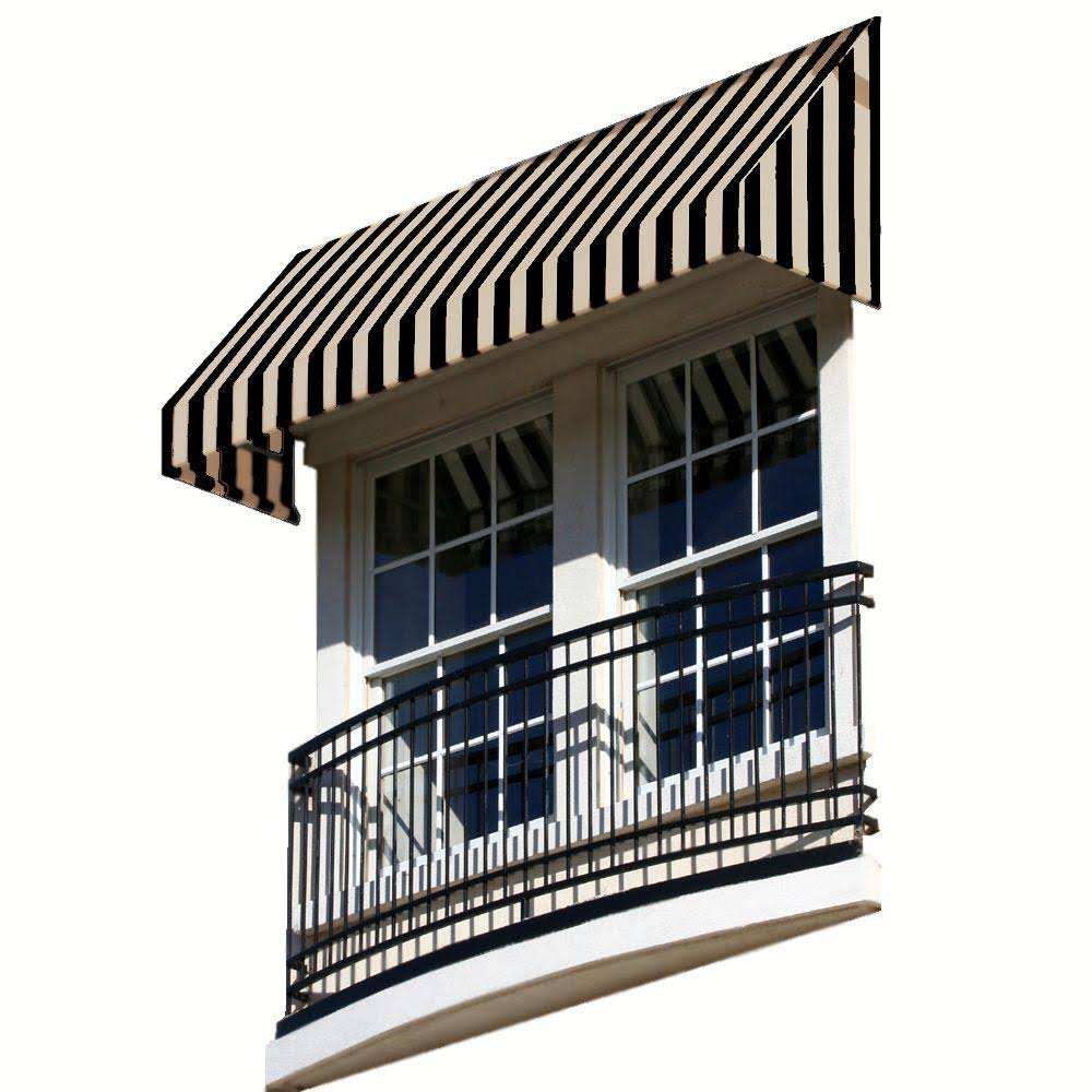 Black/Tan Window Awning V684