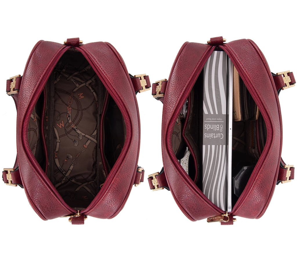 Small Top Handle Purse Crossbody Satchel Handbag Barrel Bag E756