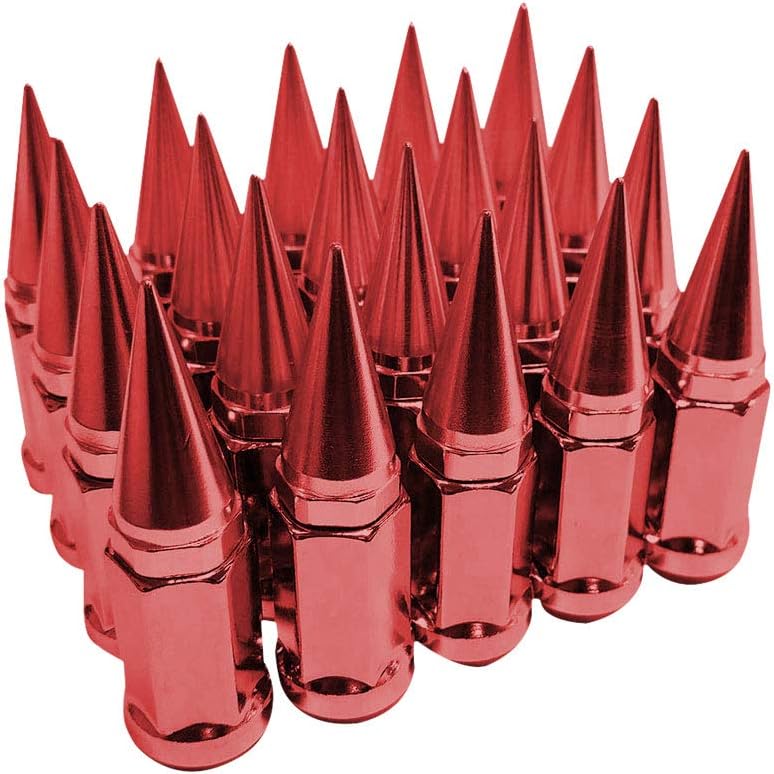 Purple 20pcs 12x1.5 Extended Spike Lug Nuts Pack of 2 O2656
