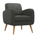 Charcoal Linen Armchair X673