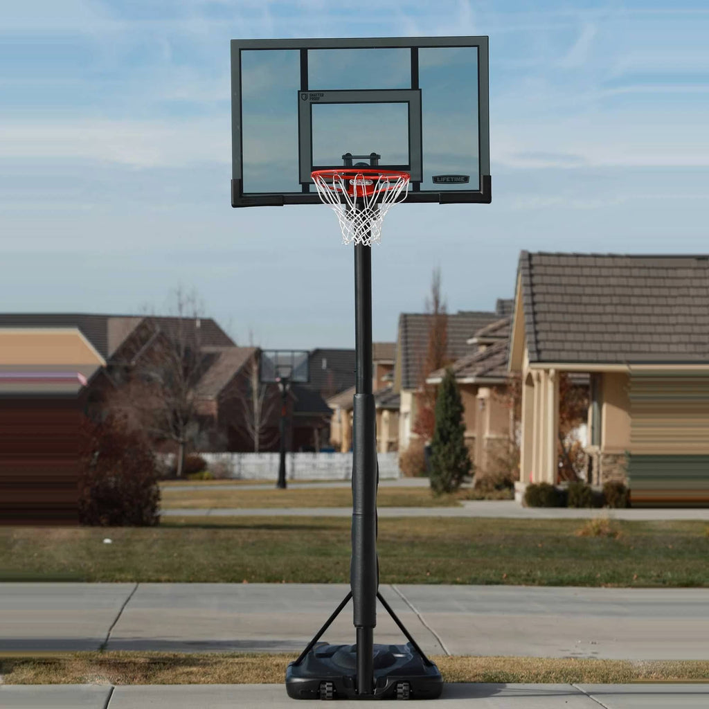 Adjustable Portable Basketball Hoop 52-inch Polycarbonate T482