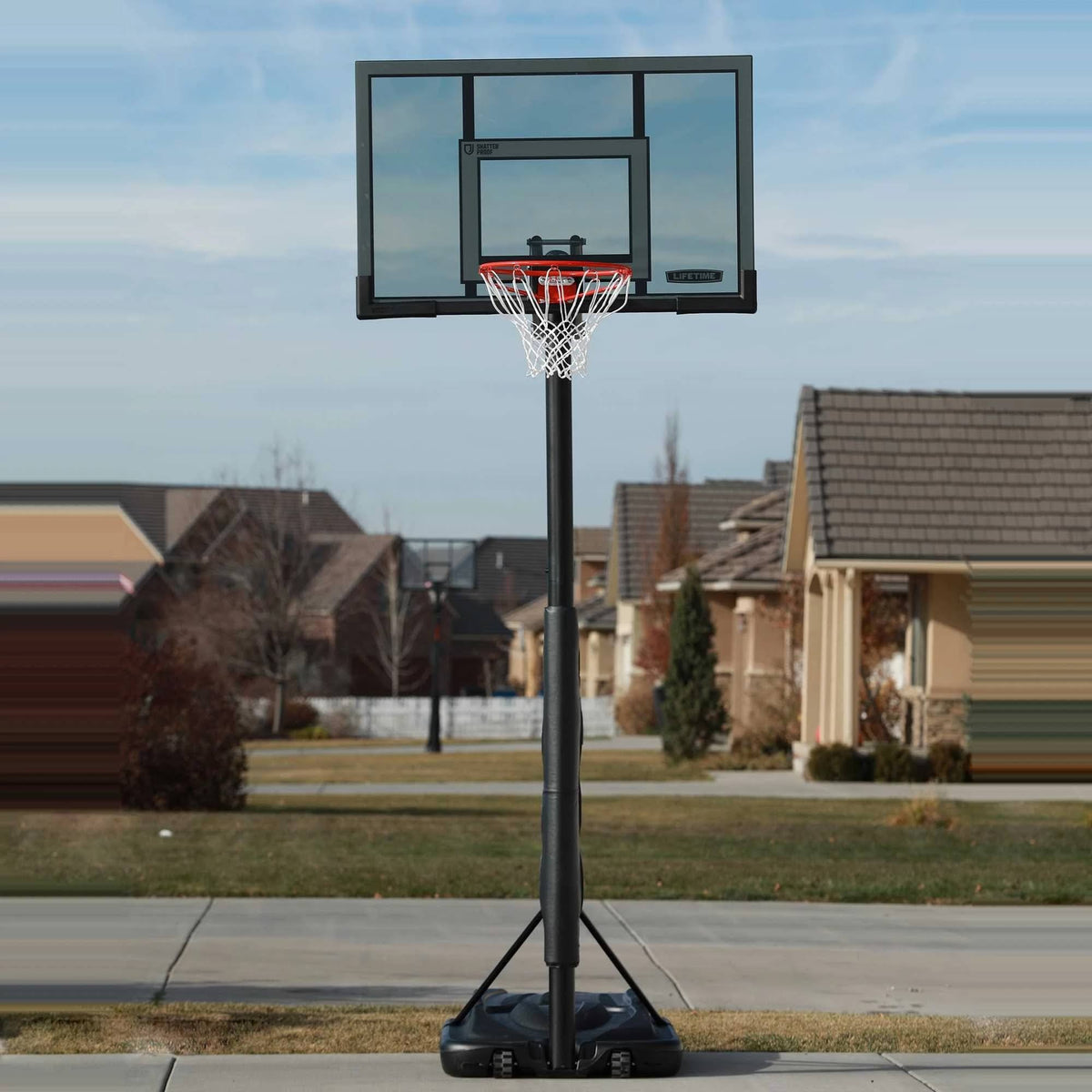 Adjustable Portable Basketball Hoop 52-inch Polycarbonate T482