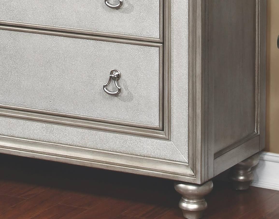 Metallic Platinum Curio Cabinet K880