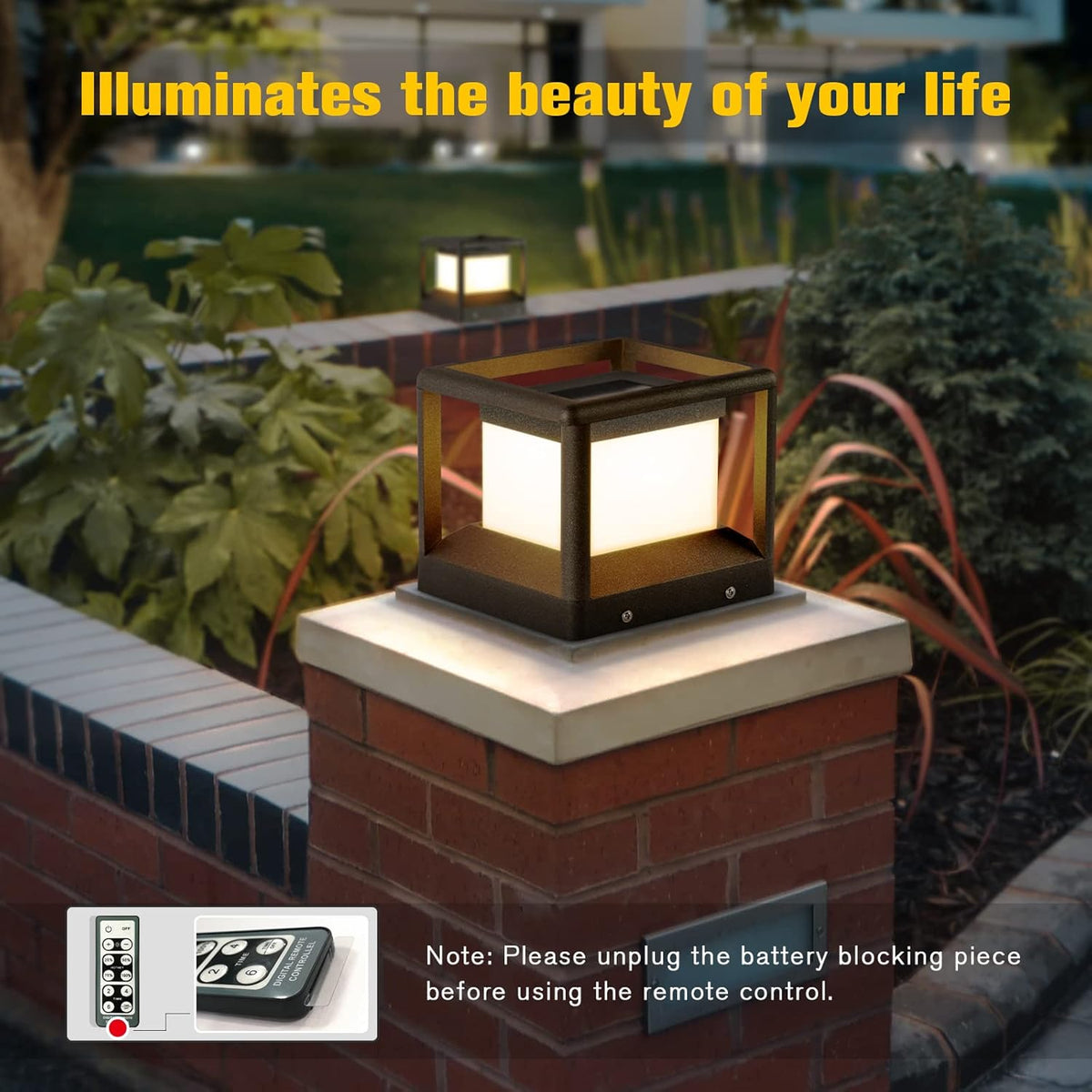 Solar Post Cap Light 3000K IP65 Waterproof S417237