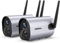 Outdoor Security Camera Wireless WiFi Rechargeable Battery Powered Night Vision Waterproof T5784