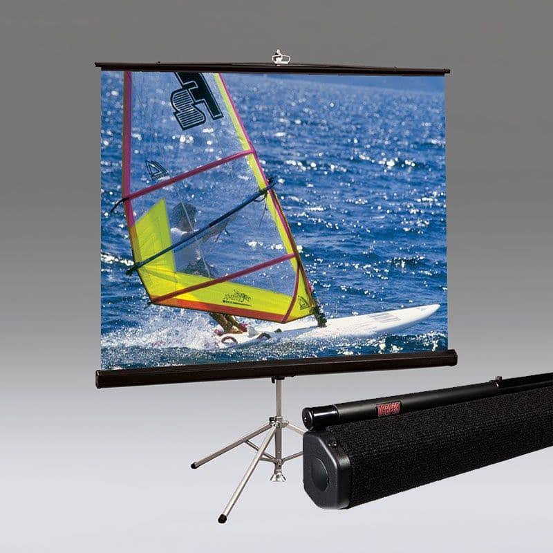 Matte White Portable Projection Screen with Carpeted Case W290946