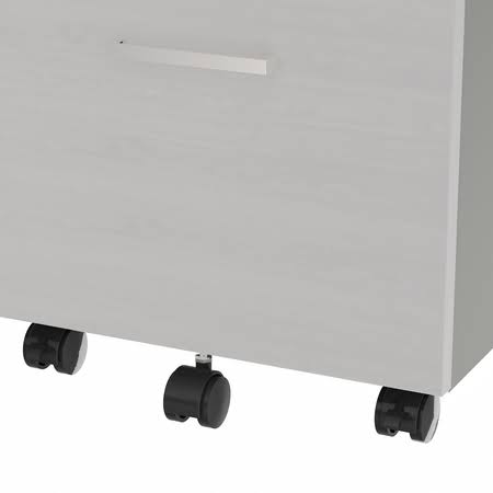 White/Silver Filing Cabinets E132245