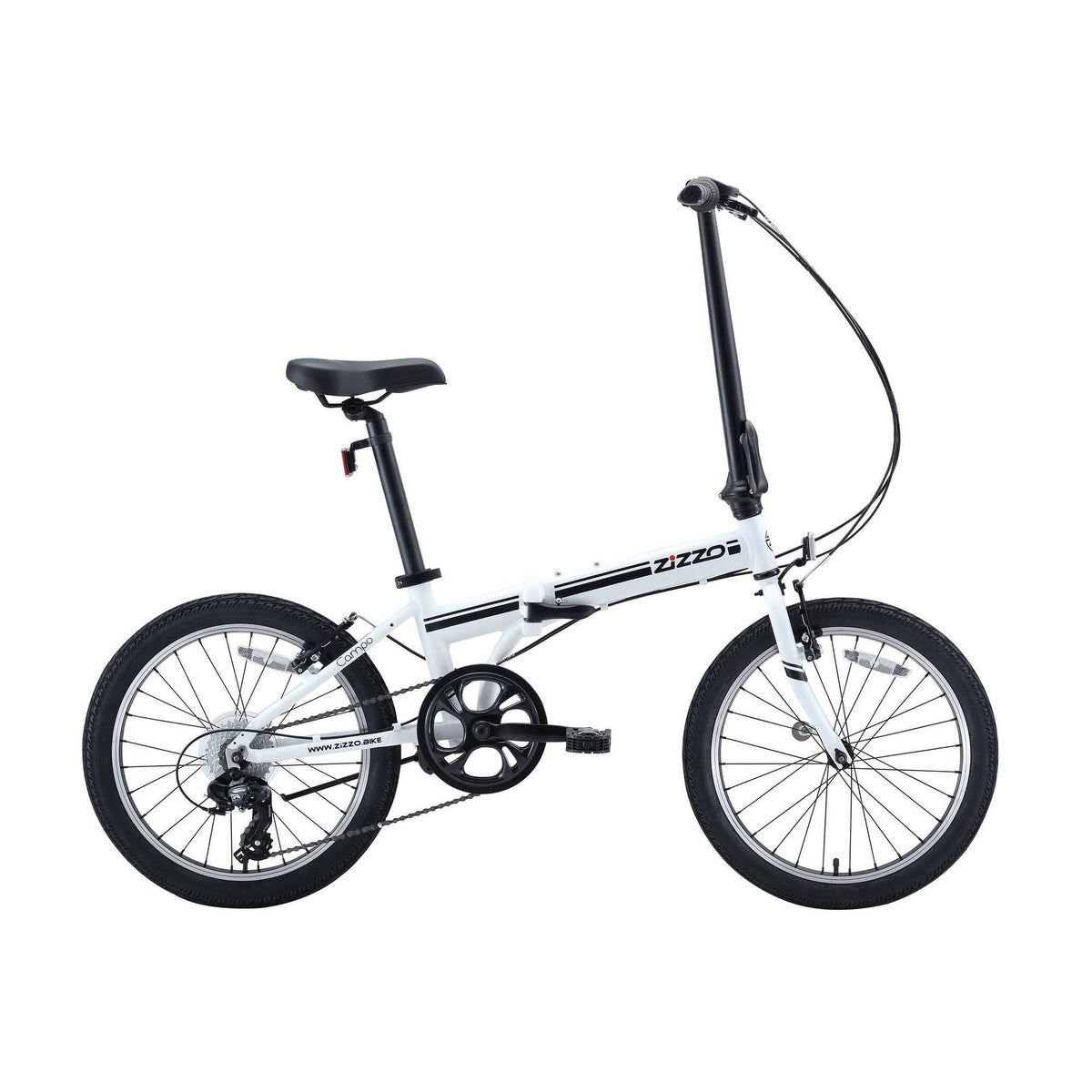 White 20 Folding Bike K6839