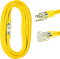 Yellow 25 Ft Heavy Duty Outdoor Extension Cord X324534